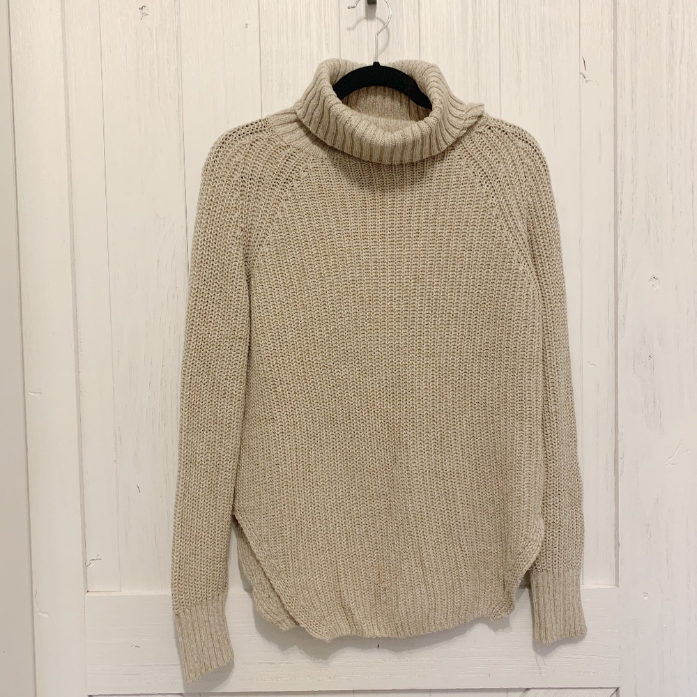 Urban Outfitters beige turtleneck sweater